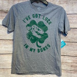 Dinosaur St. Patrick’s shirt-NEW-kids 10/12